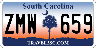 SC license plate ZMW659
