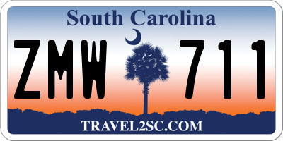 SC license plate ZMW711