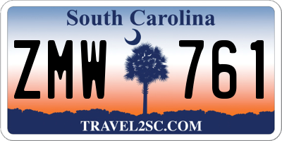 SC license plate ZMW761