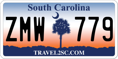 SC license plate ZMW779