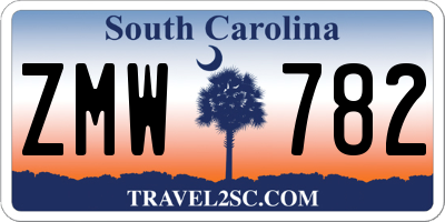 SC license plate ZMW782