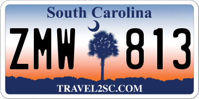 SC license plate ZMW813