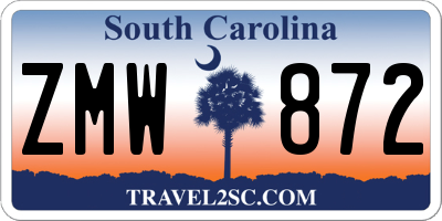 SC license plate ZMW872