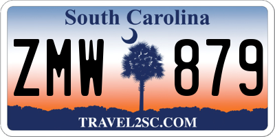 SC license plate ZMW879
