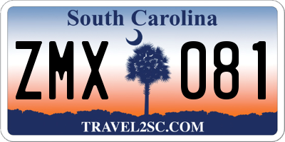 SC license plate ZMX081