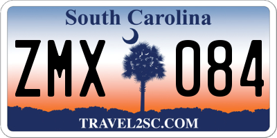 SC license plate ZMX084