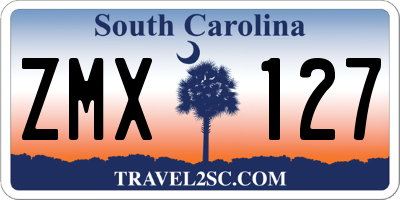 SC license plate ZMX127