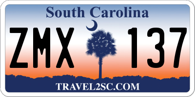 SC license plate ZMX137