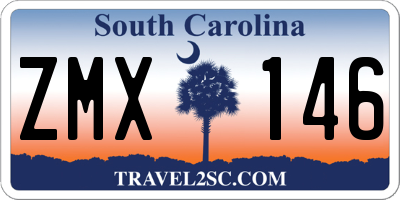 SC license plate ZMX146