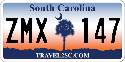 SC license plate ZMX147