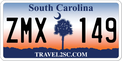SC license plate ZMX149
