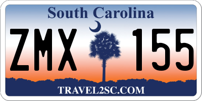 SC license plate ZMX155