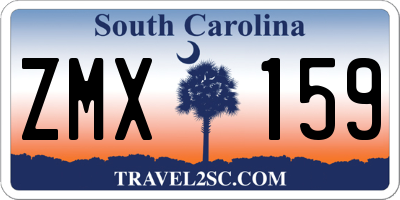 SC license plate ZMX159