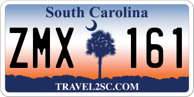 SC license plate ZMX161