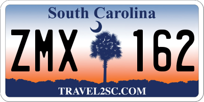 SC license plate ZMX162