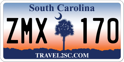 SC license plate ZMX170
