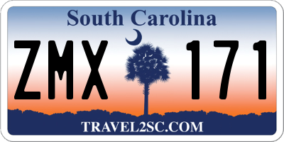 SC license plate ZMX171