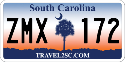 SC license plate ZMX172