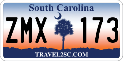SC license plate ZMX173