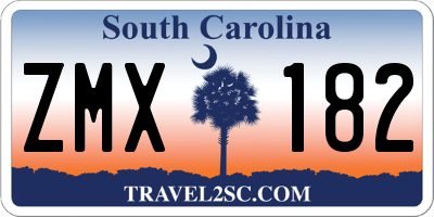 SC license plate ZMX182