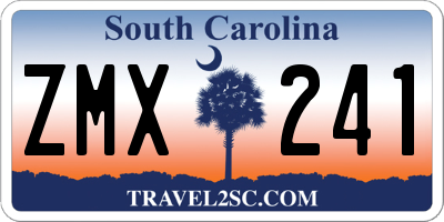 SC license plate ZMX241