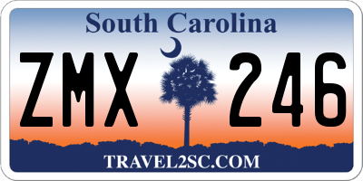 SC license plate ZMX246