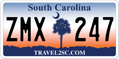 SC license plate ZMX247
