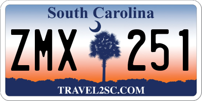 SC license plate ZMX251
