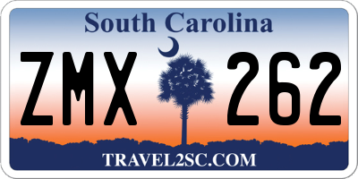 SC license plate ZMX262