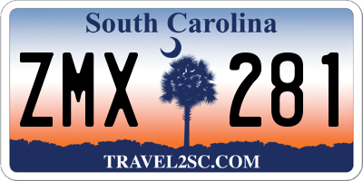 SC license plate ZMX281