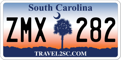 SC license plate ZMX282