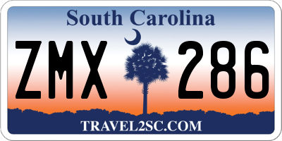 SC license plate ZMX286