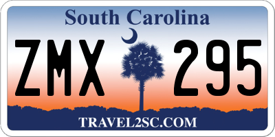 SC license plate ZMX295