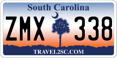 SC license plate ZMX338