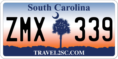 SC license plate ZMX339