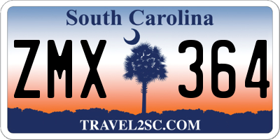 SC license plate ZMX364