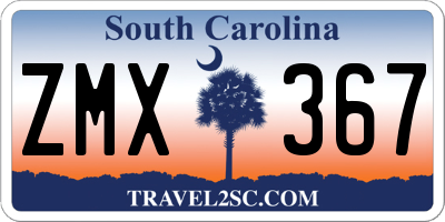 SC license plate ZMX367