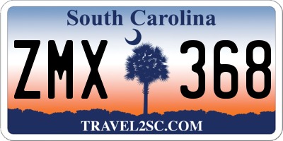 SC license plate ZMX368