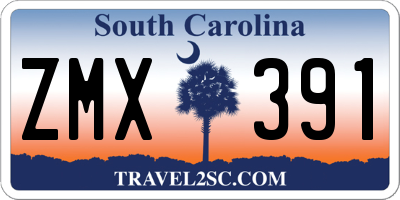 SC license plate ZMX391