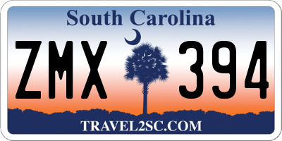 SC license plate ZMX394