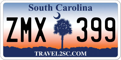 SC license plate ZMX399
