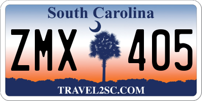 SC license plate ZMX405