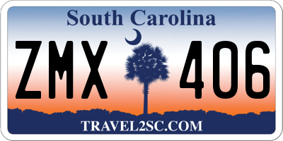 SC license plate ZMX406