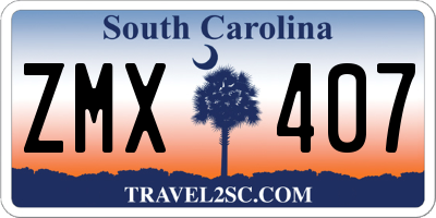 SC license plate ZMX407