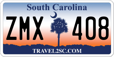 SC license plate ZMX408