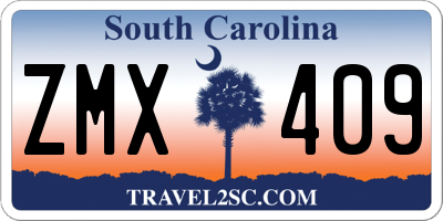 SC license plate ZMX409