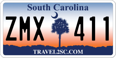 SC license plate ZMX411