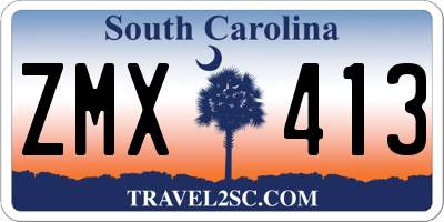 SC license plate ZMX413