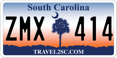 SC license plate ZMX414