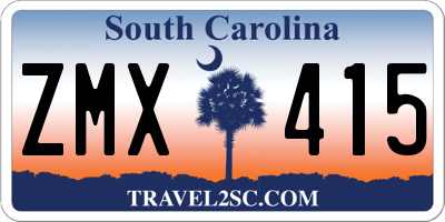 SC license plate ZMX415